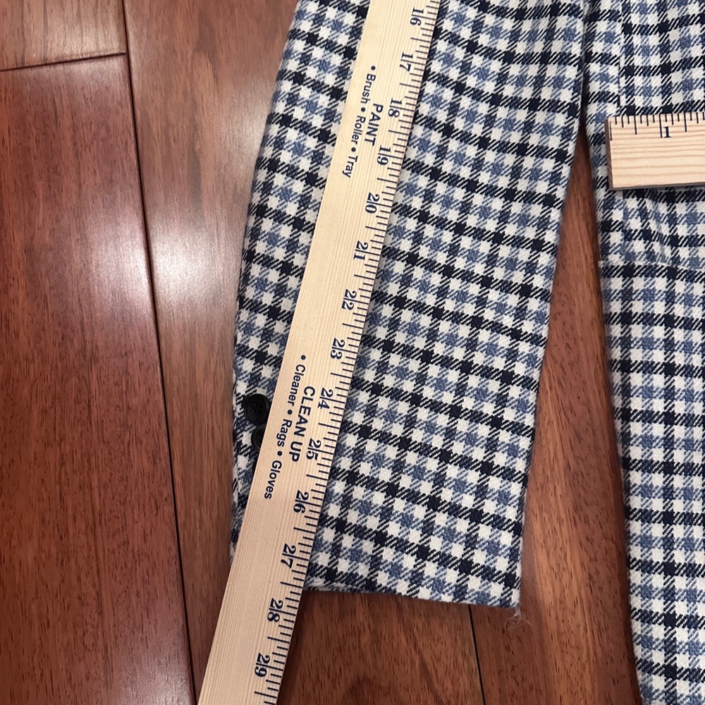 Kiton 100% Cashmere Men's Blazer - Black, Blue and White Checkered size IT 61 - Picture 6 of 17